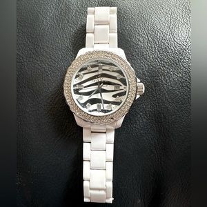ToyWatch Brand Stainless Steel Zebra Print Women’s Watch USED